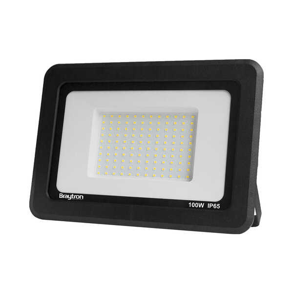 Braytron Braytron LED Bouwlamp - IP65 - 100W - 6500K (Zwart)