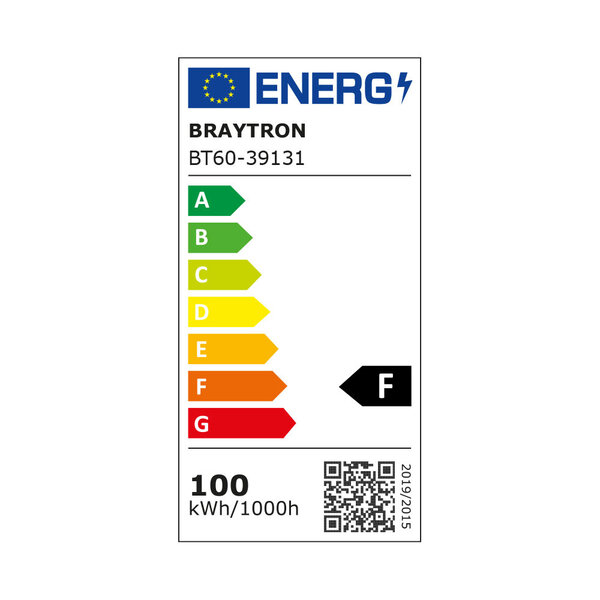Braytron Braytron LED Bouwlamp - IP65 - 100W - 6500K (Zwart)
