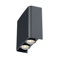 Braytron Braytron Vector LED Wandlamp CCT- IP65 - 4x1W - Zwart
