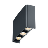 Braytron Braytron Vector LED Wandlamp CCT- IP65 - 6x1W - Zwart