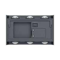 Braytron Braytron Vector LED Wandlamp CCT- IP65 - 6x1W - Zwart