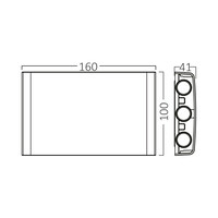 Braytron Braytron Vector LED Wandlamp CCT- IP65 - 6x1W - Zwart