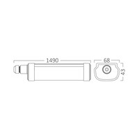 Braytron Braytron Proline LED Wandlamp - IP65 - 60W - 6500K (Wit)