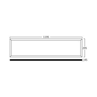 Braytron Braytron LED 2-in-1 Paneel Inbouw/Opbouw- IP20- 50W  - 6500K - Wit