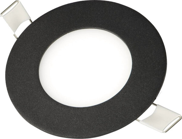 Horoz Electric Slim 3 LED Inbouw Spot - IP20 - 3W - 2700K - Rond Ø83mm - Zwart