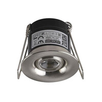 Horoz Electric Silvia LED Inbouw Spot - IP20 - 1W - 4200K - Rond Ø41mm (Mat Chrome)