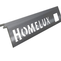 Homelux Homelux Tegelprofiel Aluminium Recht met Voegrib - 11mm - 270cm - Antraciet