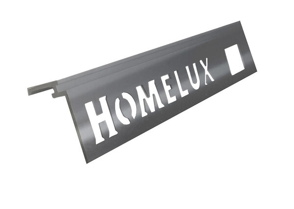 Homelux Homelux Tegelprofiel Aluminium Recht met Voegrib - 11mm - 270cm (Antraciet)