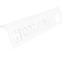 Homelux Homelux Tegelprofiel Aluminium Recht met Voegrib - 11mm - 270cm - Wit