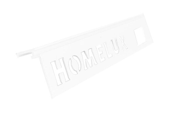 Homelux Homelux Tegelprofiel Aluminium Recht met Voegrib - 11mm - 270cm (Wit)