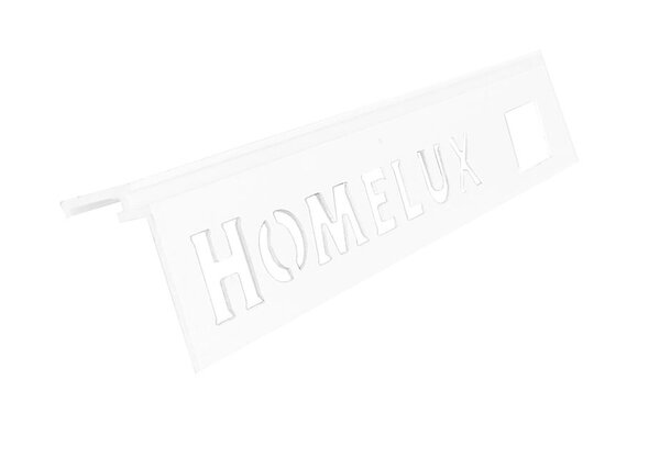 Homelux Homelux Tegelprofiel Aluminium Recht met Voegrib - 11mm - 270cm - Wit