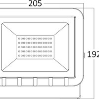 Braytron Braytron LED Bouwlamp - IP65 - 50W - 6500K - Grijs
