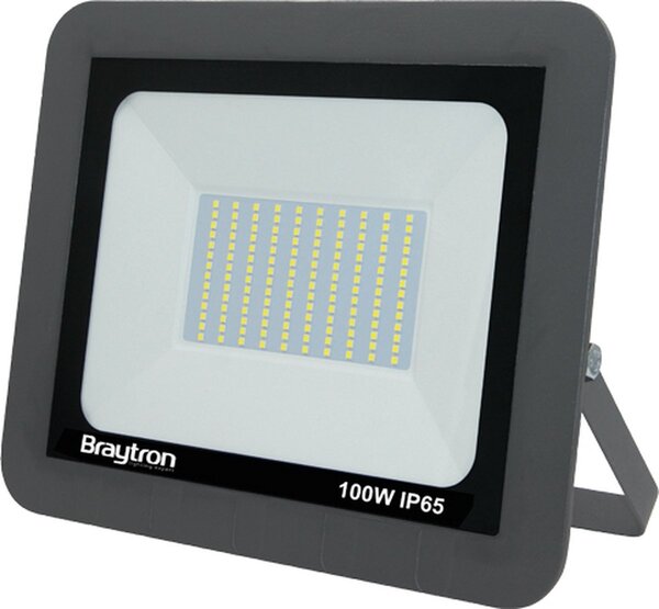 Braytron Braytron LED Bouwlamp - IP65 - 100W - 6500K (Grijs)