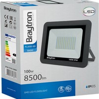 Braytron Braytron LED Bouwlamp - IP65 - 100W - 6500K (Grijs)
