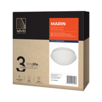 Braytron Marin LED Opbouw Lamp met Bewegingssensor - IP20 - 60W - E27 - Rond Ø275mm - Wit