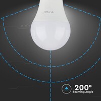 V-Tac V-Tac Ledlamp A60 - E27 - IP20 - 4000K