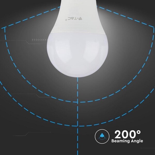 V-Tac V-Tac Ledlamp A60 - E27 - IP20 - 4000K