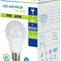 V-Tac V-Tac Ledlamp A60 - E27 - IP20 - 4000K