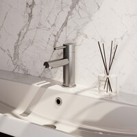 Brauer Brauer Brushed Edition Opbouw Wastafelmengkraan - Laag - Hendel Model A - PVD - Geborsteld RVS