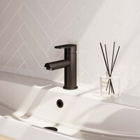 Brauer Brauer Black Edition Opbouw Wastafelmengkraan - Laag - Hendel Model C - Mat Zwart