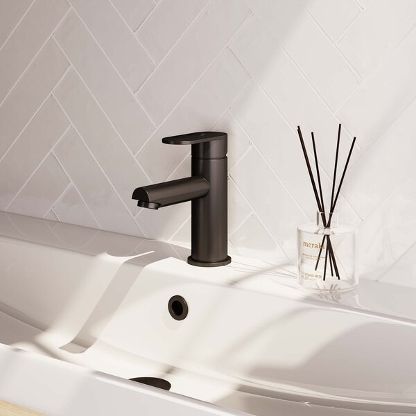 Brauer Brauer Black Edition Opbouw Wastafelmengkraan - Laag - Hendel Model C - Mat Zwart