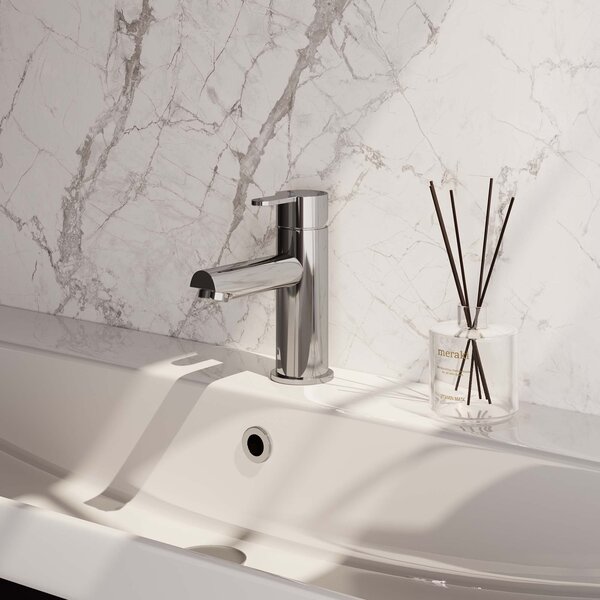 Brauer Brauer Chrome Edition Opbouw Wastafelmengkraan - Laag - Hendel Model D - Chroom