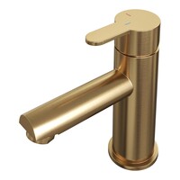 Brauer Brauer Gold Edition Opbouw Wastafelmengkraan - Laag - Hendel Model D - PVD - Geborsteld Goud