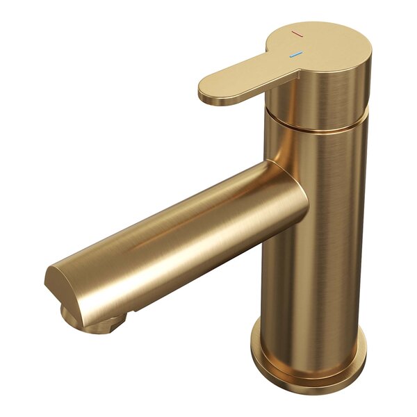 Brauer Brauer Gold Edition Opbouw Wastafelmengkraan - Laag - Hendel Model D - PVD - Geborsteld Goud