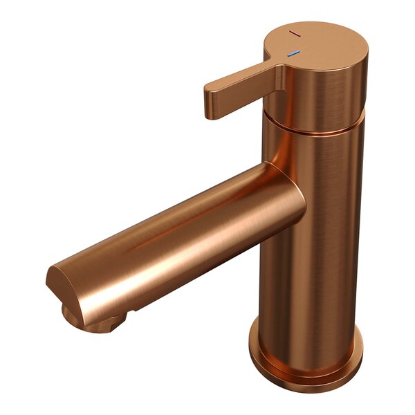 Brauer Brauer Copper Edition Opbouw Wastafelmengkraan - Model E - Laag - Hendel - PVD - Geborsteld Koper