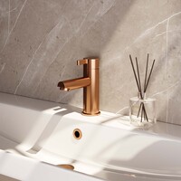 Brauer Brauer Copper Edition Opbouw Wastafelmengkraan - Laag - Hendel Model E - Geborsteld Koper