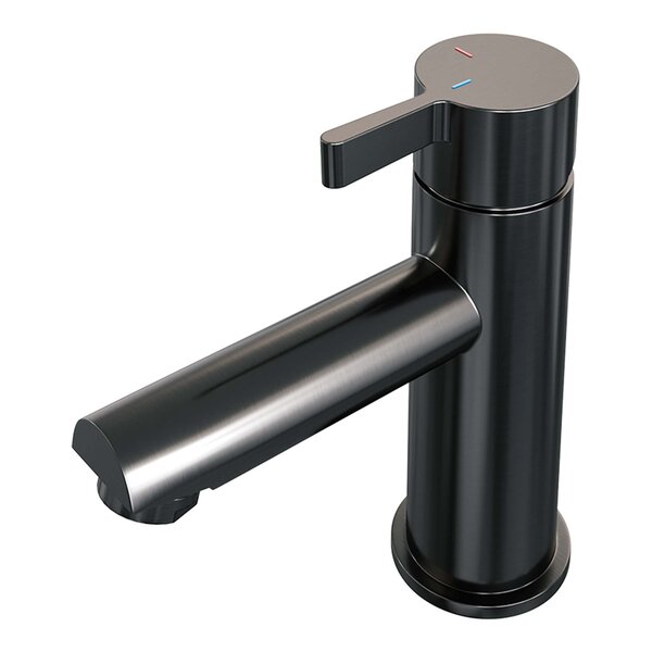 Brauer Brauer Gunmetal Edition Opbouw Wastafelmengkraan - Laag - Hendel Model E - PVD - Geborsteld Gunmetal