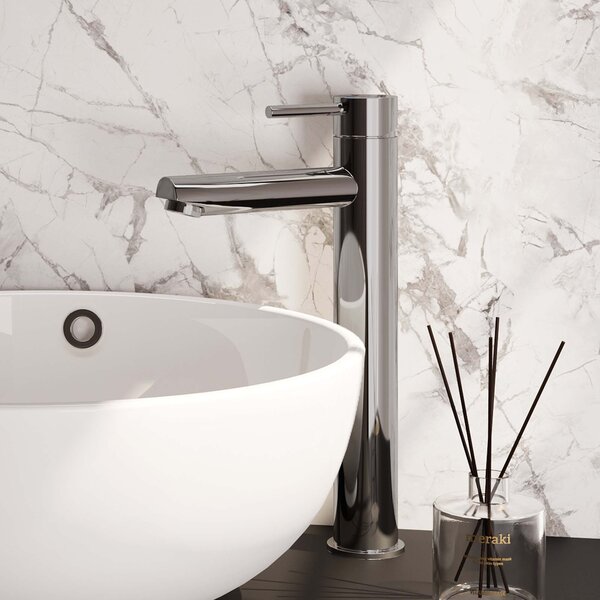 Brauer Brauer Chrome Edition Opbouw Wastafelmengkraan - Hoog - Hendel Model A - Chroom