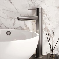 Brauer Brauer Brushed Edition Opbouw Wastafelmengkraan - Hoog - Hendel Model A - PVD - Geborsteld RVS