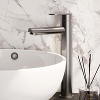 Brauer Brauer Brushed Edition Opbouw Wastafelmengkraan - Hoog - Hendel Model C - PVD - Geborsteld RVS