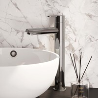 Brauer Brauer Chrome Edition Opbouw Wastafelmengkraan - Hoog - Hendel Model D - Chroom