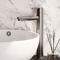 Brauer Brauer Brushed Edition Opbouw Wastafelmengkraan - Hoog - Hendel Model D - PVD - Geborsteld RVS