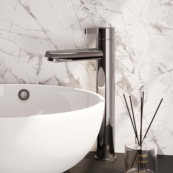 Brauer Brauer Chrome Edition Opbouw Wastafelmengkraan - Hoog - Hendel Model E - Chroom