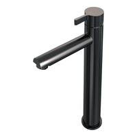 Brauer Brauer Gunmetal Edition Opbouw Wastafelmengkraan - Hoog - Hendel Model E - PVD - Geborsteld Gunmetal