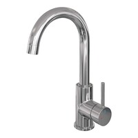 Brauer Brauer Chrome Edition Opbouw Wastafelmengkraan met Draaibare Uitloop - Rond - Hoog - Hendel Model A - Chroom