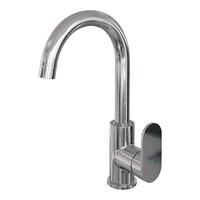Brauer Brauer Chrome Edition Opbouw Wastafelmengkraan met Draaibare Uitloop - Rond - Hoog - Hendel Model C - Chroom