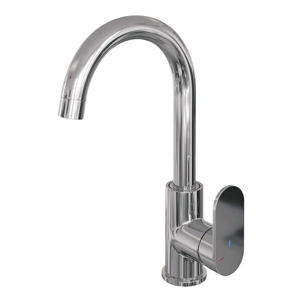 Brauer Brauer Chrome Edition Opbouw Wastafelmengkraan met Draaibare Ronde Uitloop - Model C - Hoog - Hendel - Chroom