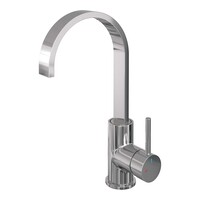 Brauer Brauer Chrome Edition Opbouw Wastafelmengkraan met Draaibare Uitloop - Plat - Hoog - Hendel Model A - Chroom