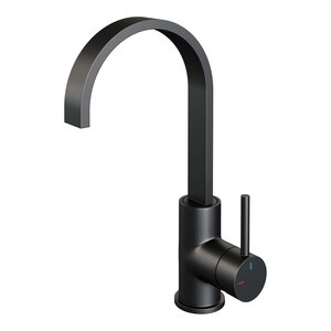 Brauer Edition Opbouw Wastafelmengkraan met Draaibare Uitloop - Plat - Hoog - Mat Zwart