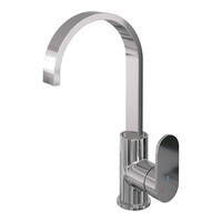 Brauer Brauer Chrome Edition Opbouw Wastafelmengkraan met Draaibare Uitloop - Plat - Hoog - Hendel Model C - Chroom