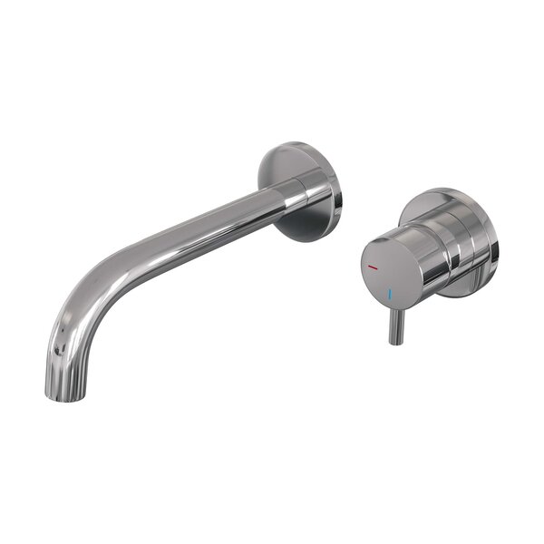 Brauer Brauer Chrome Edition Inbouw Wastafelmengkraan met Gebogen Uitloop & Rozetten - Model B1 - Hendel Rechts - Chroom