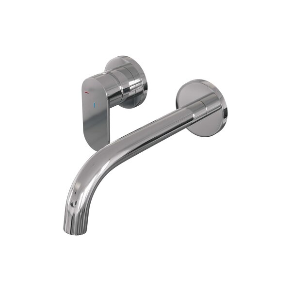 Brauer Brauer Chrome Edition Inbouw Wastafelmengkraan met Gebogen Uitloop & Rozetten - Model C2 - Hendel Links - Chroom