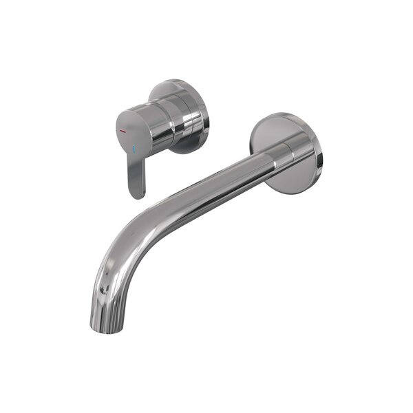 Brauer Brauer Chrome Edition Inbouw Wastafelmengkraan met Gebogen Uitloop & Rozetten - Model D2 - Hendel Links - Chroom