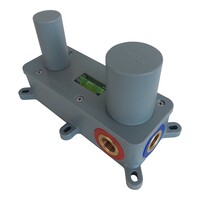 Brauer Brauer Brushed Edition Inbouw Wastafelmengkraan met Gebogen Uitloop & Afdekplaat - Model A1 - Hendel Rechts - PVD - Geborsteld RVS