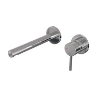 Brauer Brauer Chrome Edition Inbouw Wastafelmengkraan met Rechte Uitloop & Rozetten - Model A1 - Hendel Rechts - Chroom