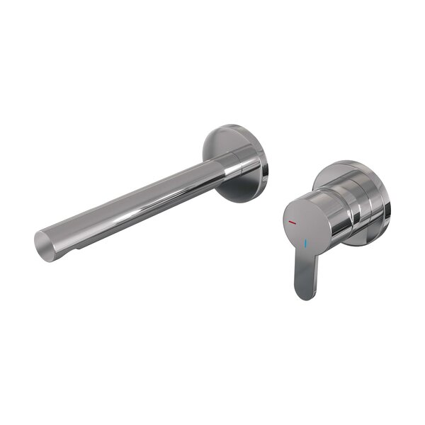 Brauer Brauer Chrome Edition Inbouw Wastafelmengkraan met Rechte Uitloop & Rozetten - Model D1 - Hendel Rechts - Chroom